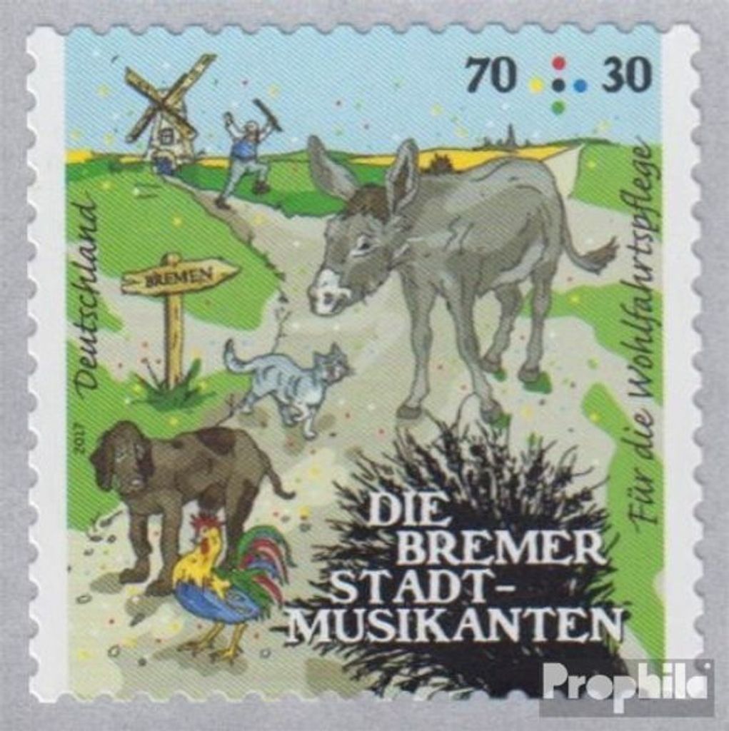 Briefmarken BRD (BR.Deutschland) 2017 Mi 3287 (kompl.Ausg.) selbstklebende Ausgabe gestempelt Grimms Märchen