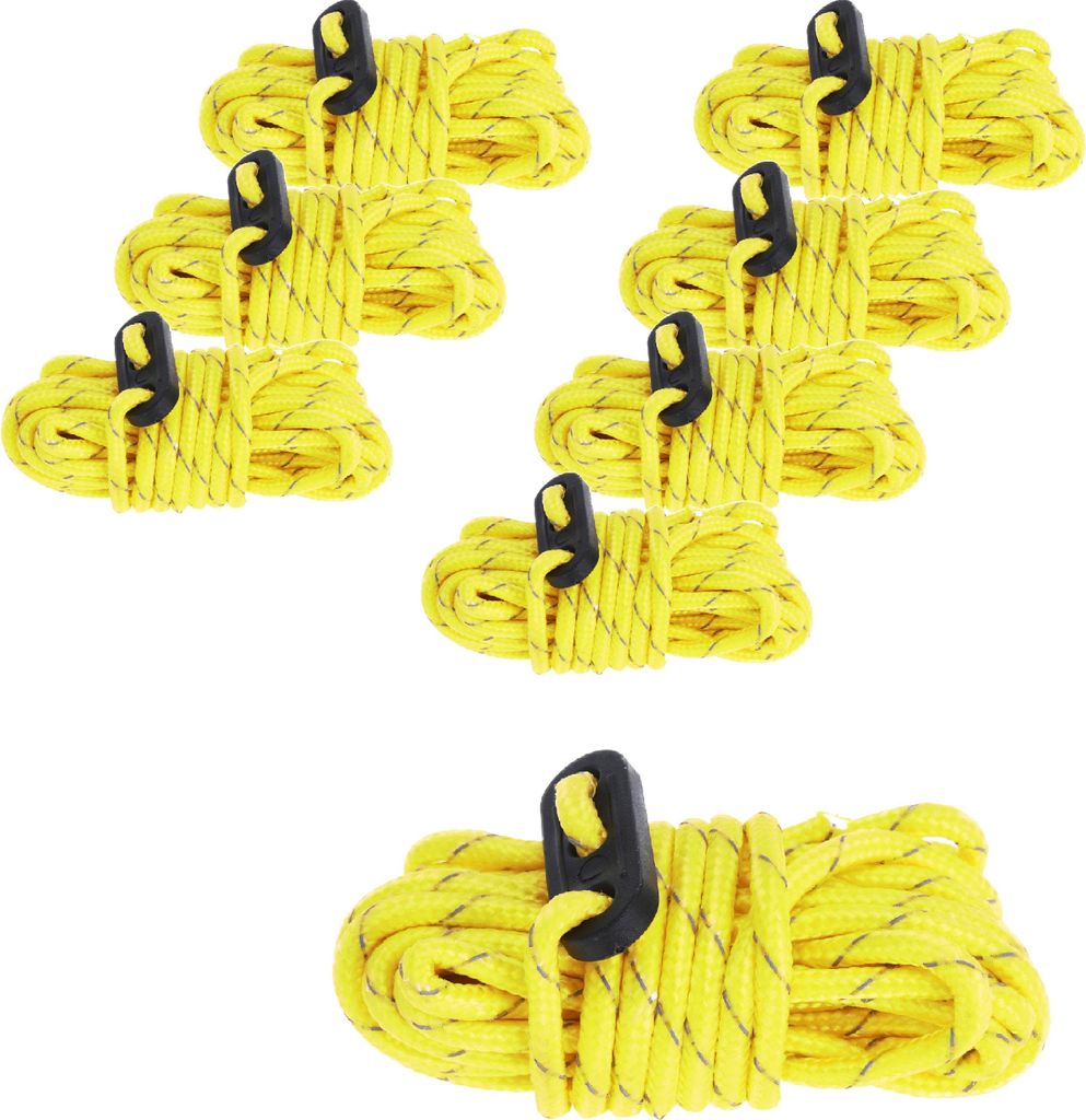 Zelt-Abspannseil 8 Stück Ø4mm Nylon Camping Zeltschnur Produktbild 