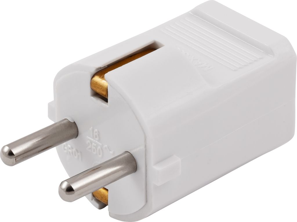 Schutzkontakt-Stecker McPower, weiß