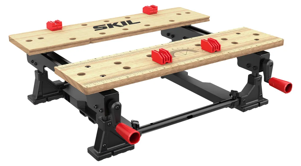 Établi de serrage portable SKIL 1290 AA avec plateau bois réglable