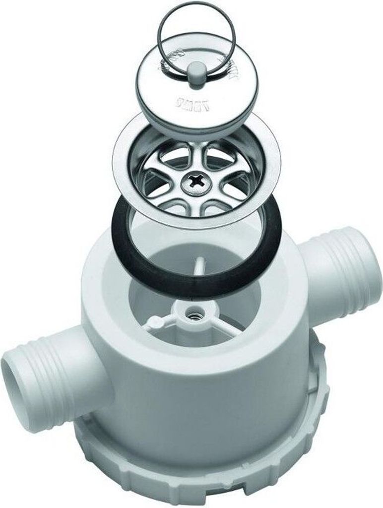1" Wasserabfluss Siphon Syphon Spüle Stöpsel Doppeltablauf 25mm Geruchsverschluß