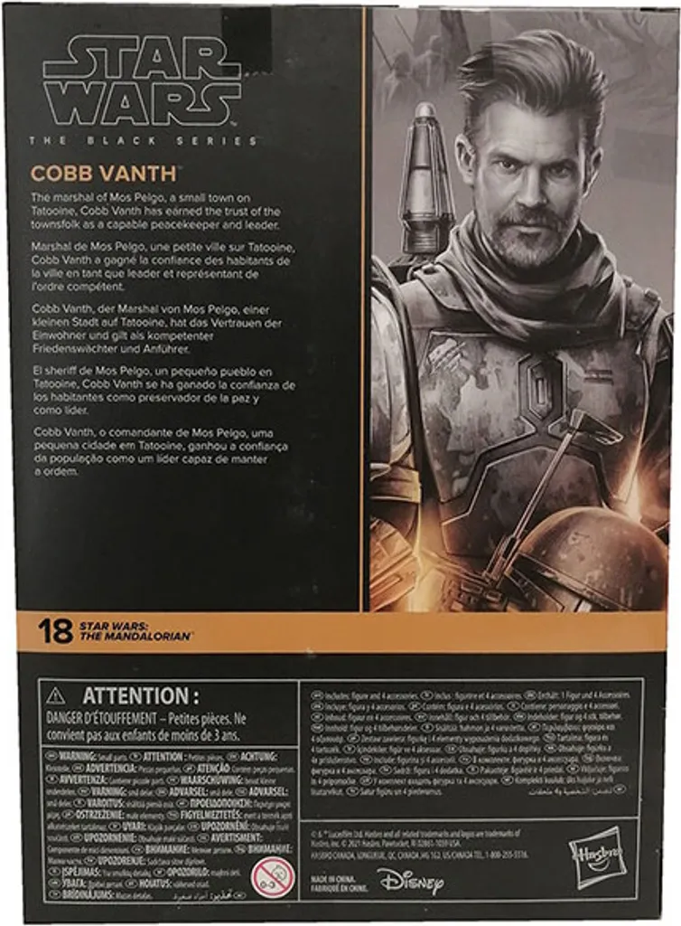 Cobb Vanth Star Wars Black Series figurine articulée détails premium