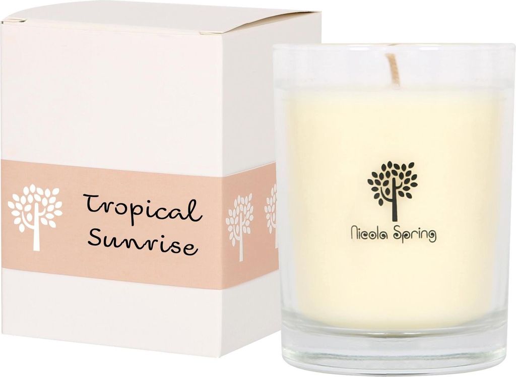 Nicola Spring Duftkerze aus Sojawachs – 160 g – Tropical Sunrise