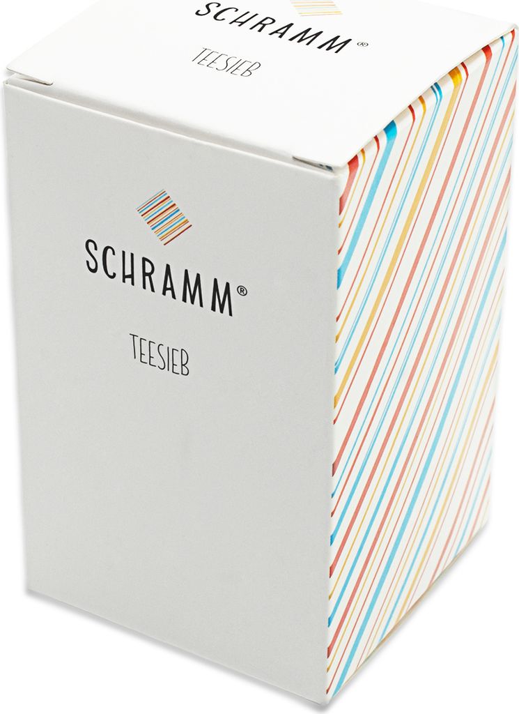 Schramm® 4 Stück Teesiebe Teesieb Teeei Blattoptik 4 farbig Produktbild 