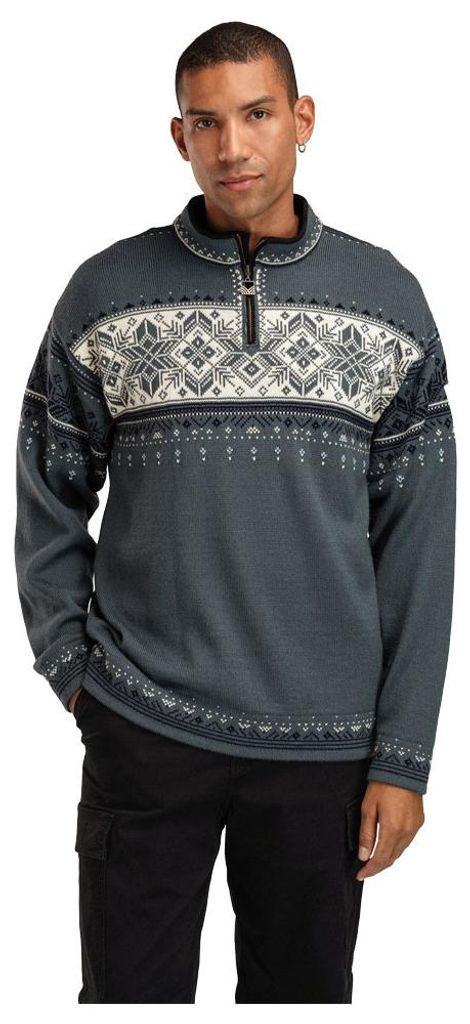 DALE OF NORWAY Blyfjell Sweater Herren Pullover grau L