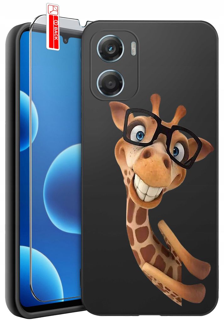 Hülle für Motorola G06 | G06 Power-Designs | Mattes Silikon-Case + 9H-Glas