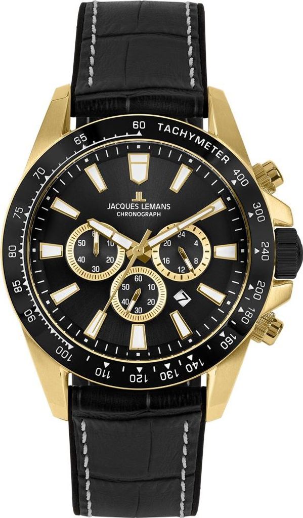 Jacques Lemans 1-2140D Liverpool Chronograph Herrenuhr 48mm 10ATM