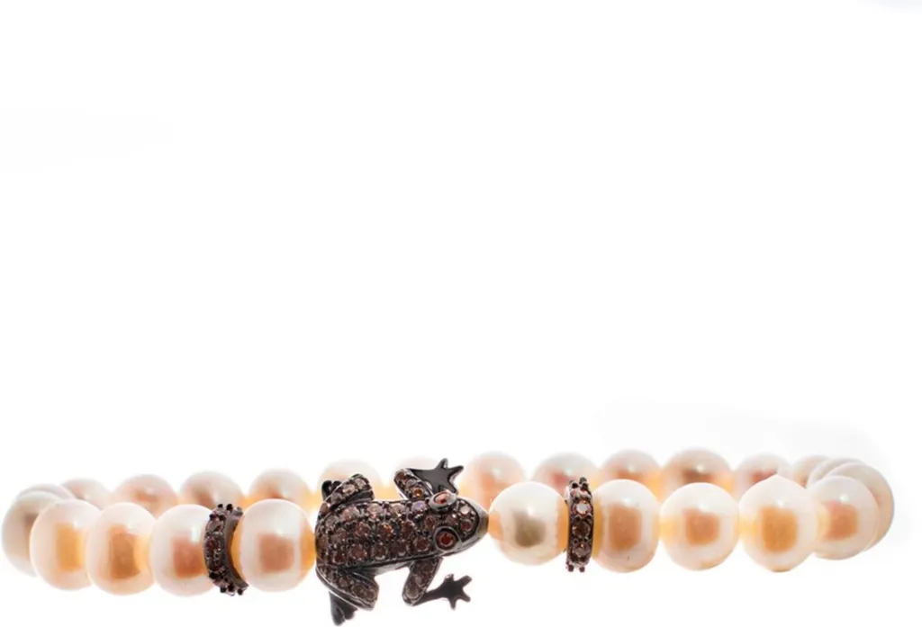 Bracelet Femme Lancaster JLABRFROG4WH Argent Rhodié et Pierres Brunes