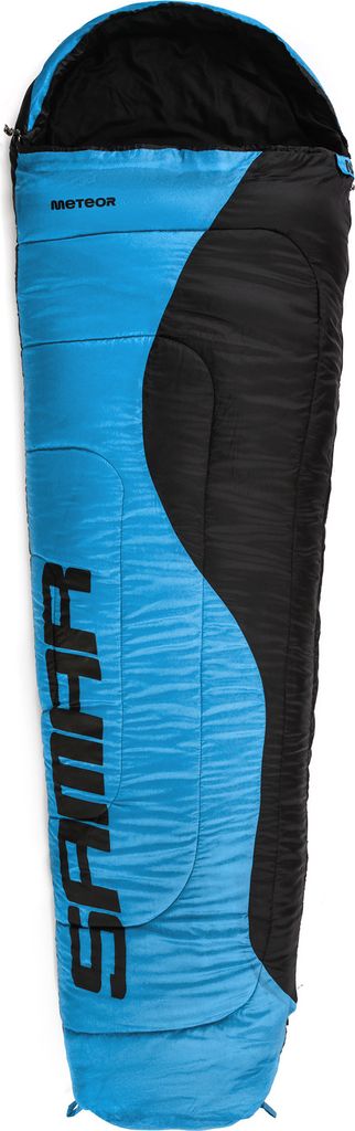 Meteor Samar Schlafsack, Mumienschlafsack 210cm x 75/50cm - Outdoor schlafsack – Camping, Reise, Festival – von 9°C bis -10°C mit Kompression...