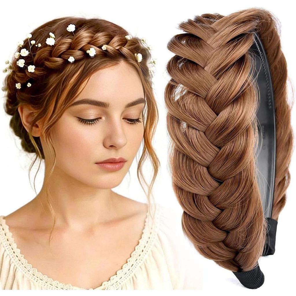 Fascia per capelli intrecciata da donna – realizzata in Immagine del prodotto 