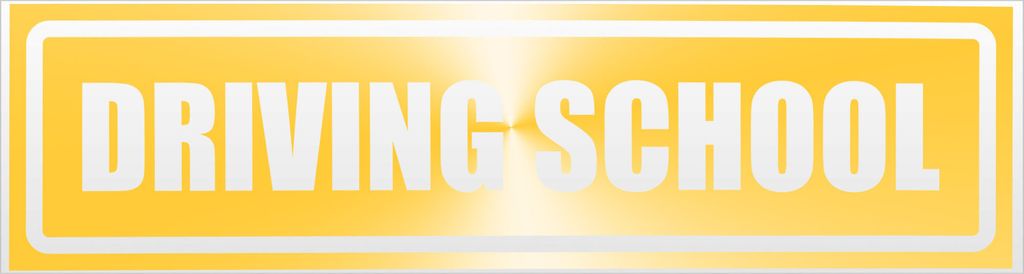 Kiwistar Driving School invertiert Magnetschild Schild magnetisch - 45cm Gelb - reflektierend - Magnetfolie für Auto PKW Kfz