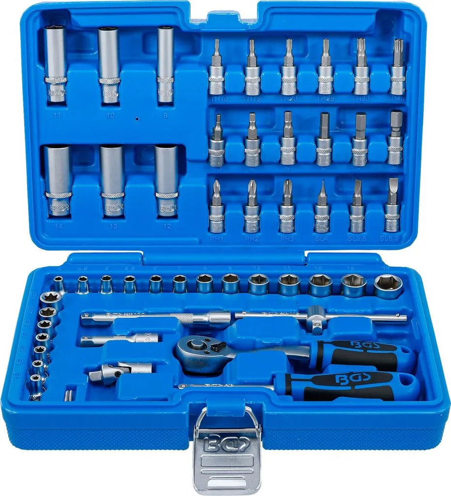 Kit douilles 1/4 anti-dérapant 52 pièces pour débloquer les vis difficiles - 10