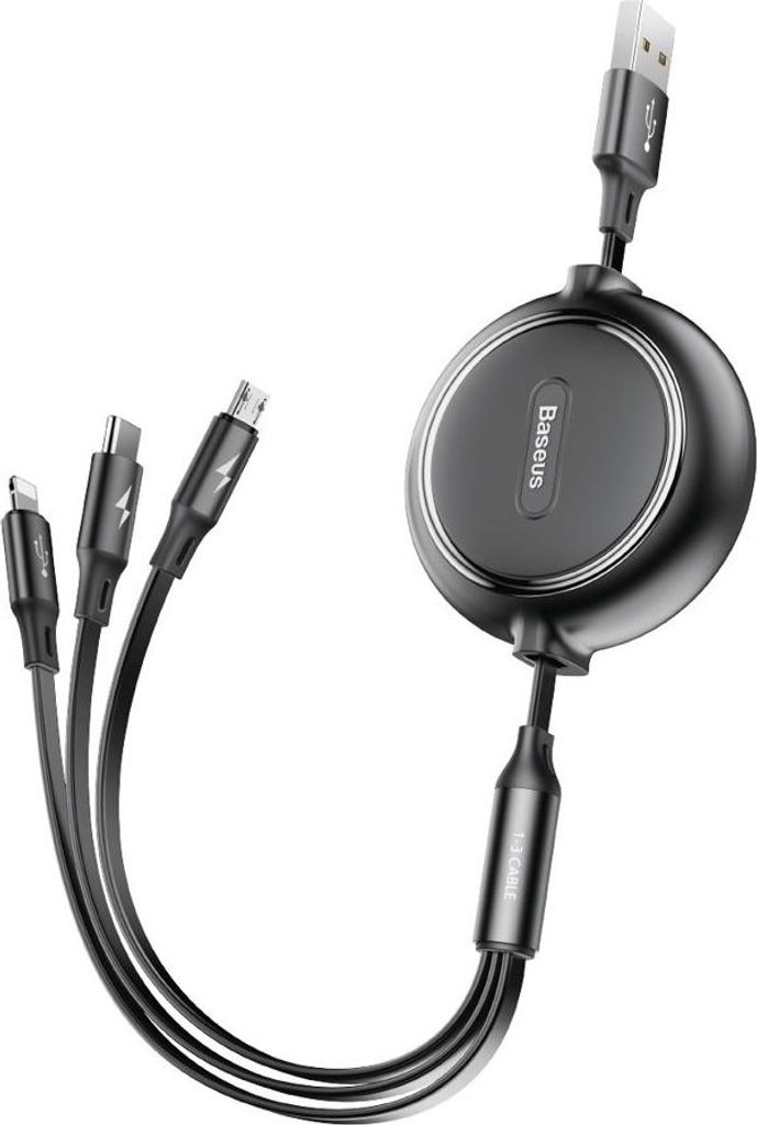 Baseus Golden Loop rozwijany kabel 3w1 USB - micro USB / Zdjęcie produktu 
