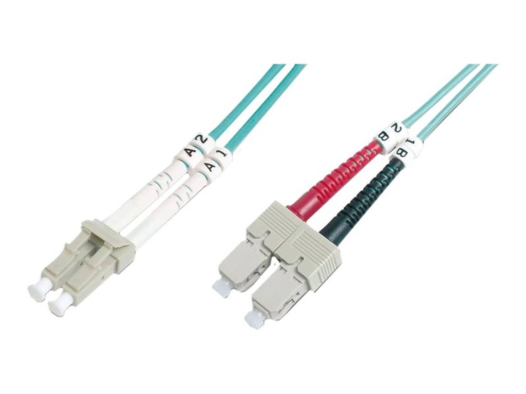 DIGITUS LWL Multimode Patchkabel, OM4, LC / SC Produktbild 