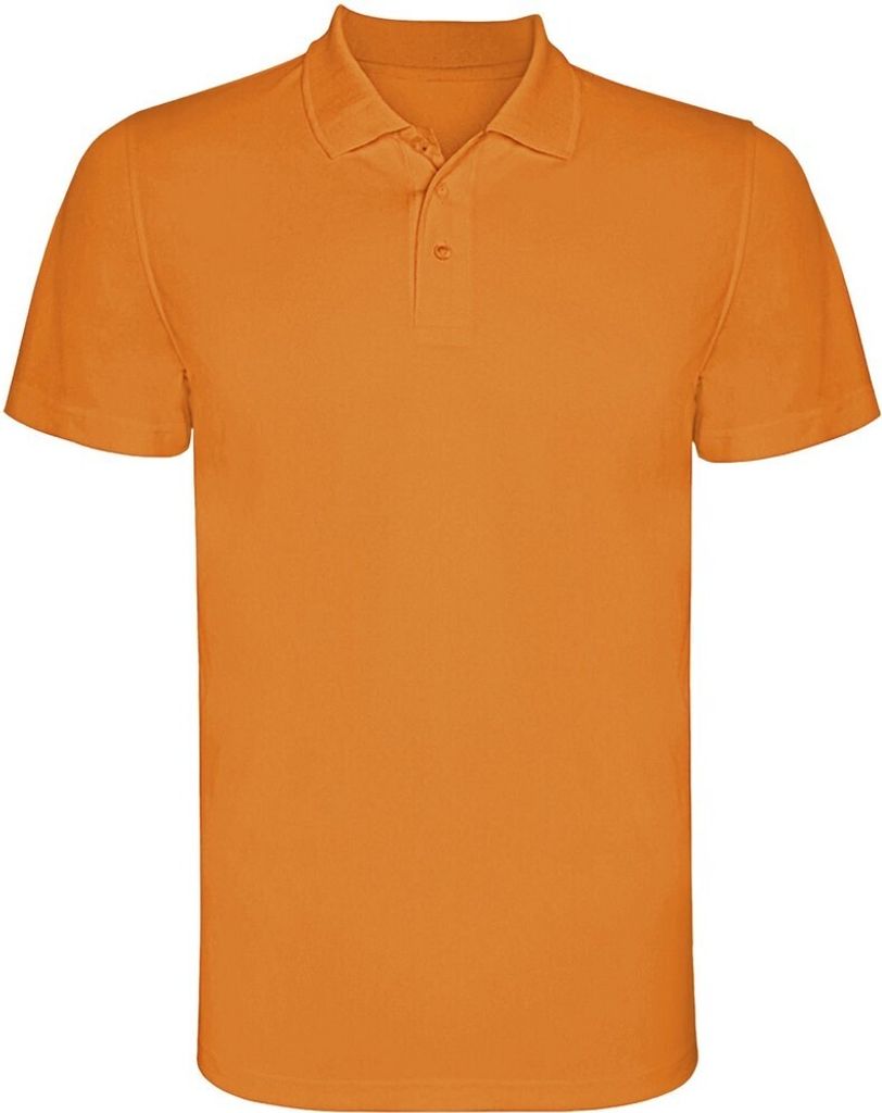 Roly - "Monzha" Poloshirt für Herren kurzärmlig PF4298 (XXL) (Fluoreszierendes Orange)
