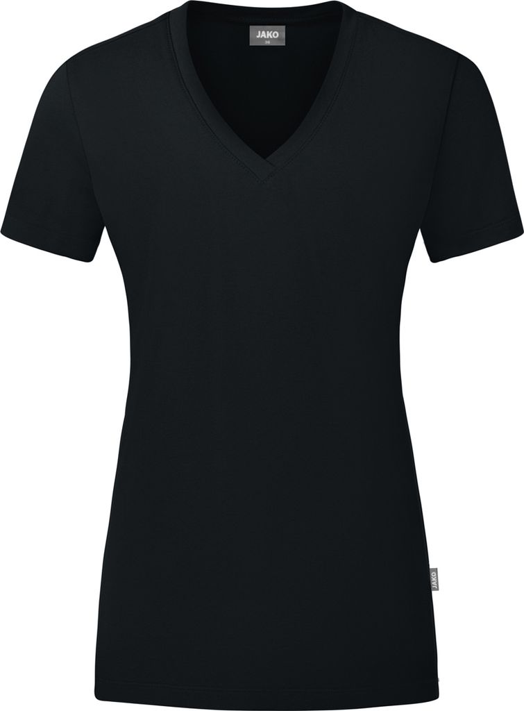 JAKO Damen T-Shirt Organic, Farbe:schwarz, Größe:42