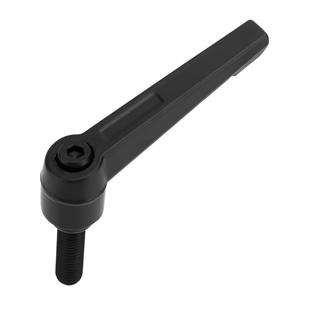 Intirilife Klemmhebel M12 in 5 Längen / Klemmmutter M12 aus verzinktem Stahl - Spanngriff Griffmutter Klemmgriff Verschlusshebel - Verstellbarer G...