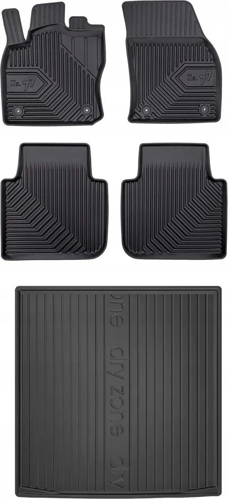 Set 77 Tappetini in Gomma VW Tiguan Allspace 5 Posti 2017-2024