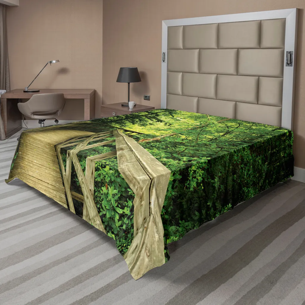 Drap plat anti-plis 275x260 cm Vert Kaki pour un lit toujours rangé