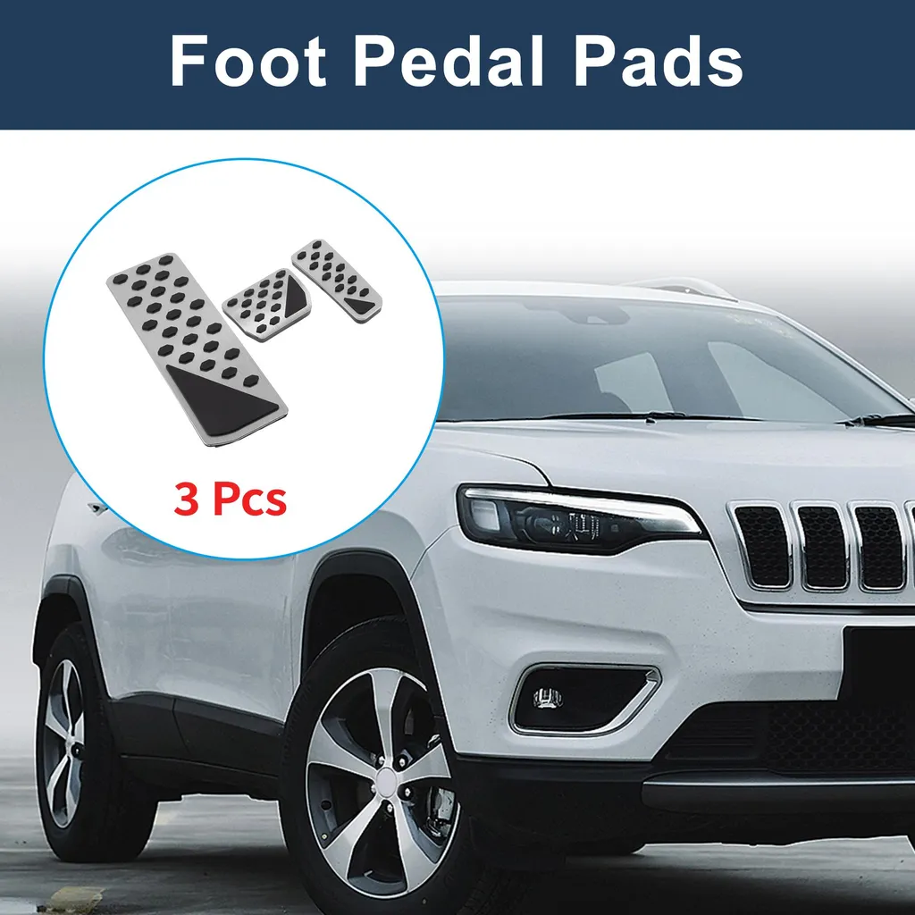Couvre-Pédales Jeep Grand Cherokee 2022-2025 Inox avec Grip Antidérapant