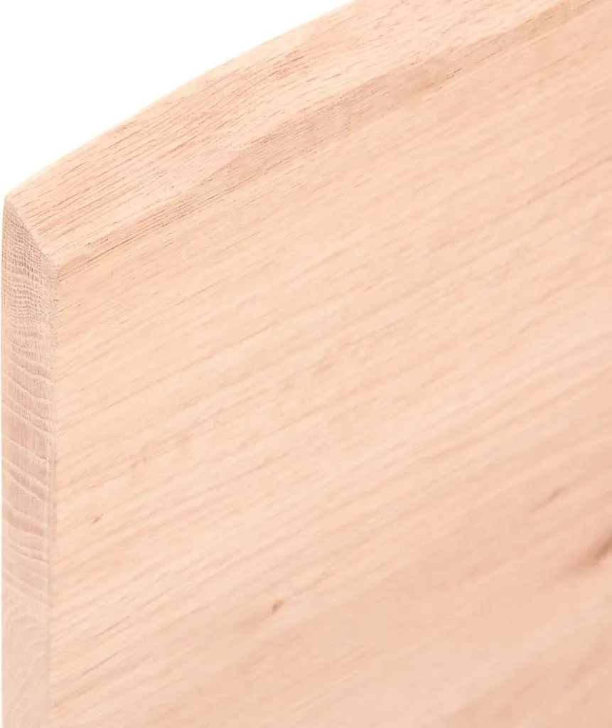 Top Bagno 100x60 in Legno Massiccio Naturale - Mensola Lavabo d'Appoggio - 4