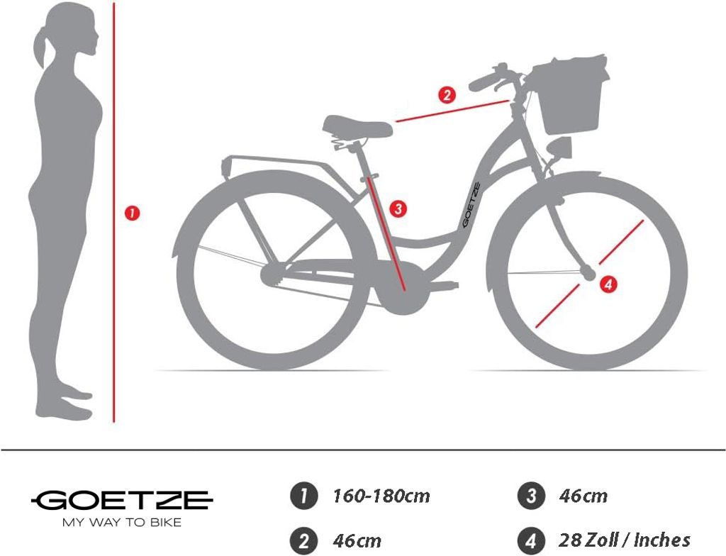 Goetze Style 28" – rower miejski z niską ramą 46 cm, Zdjęcie produktu 