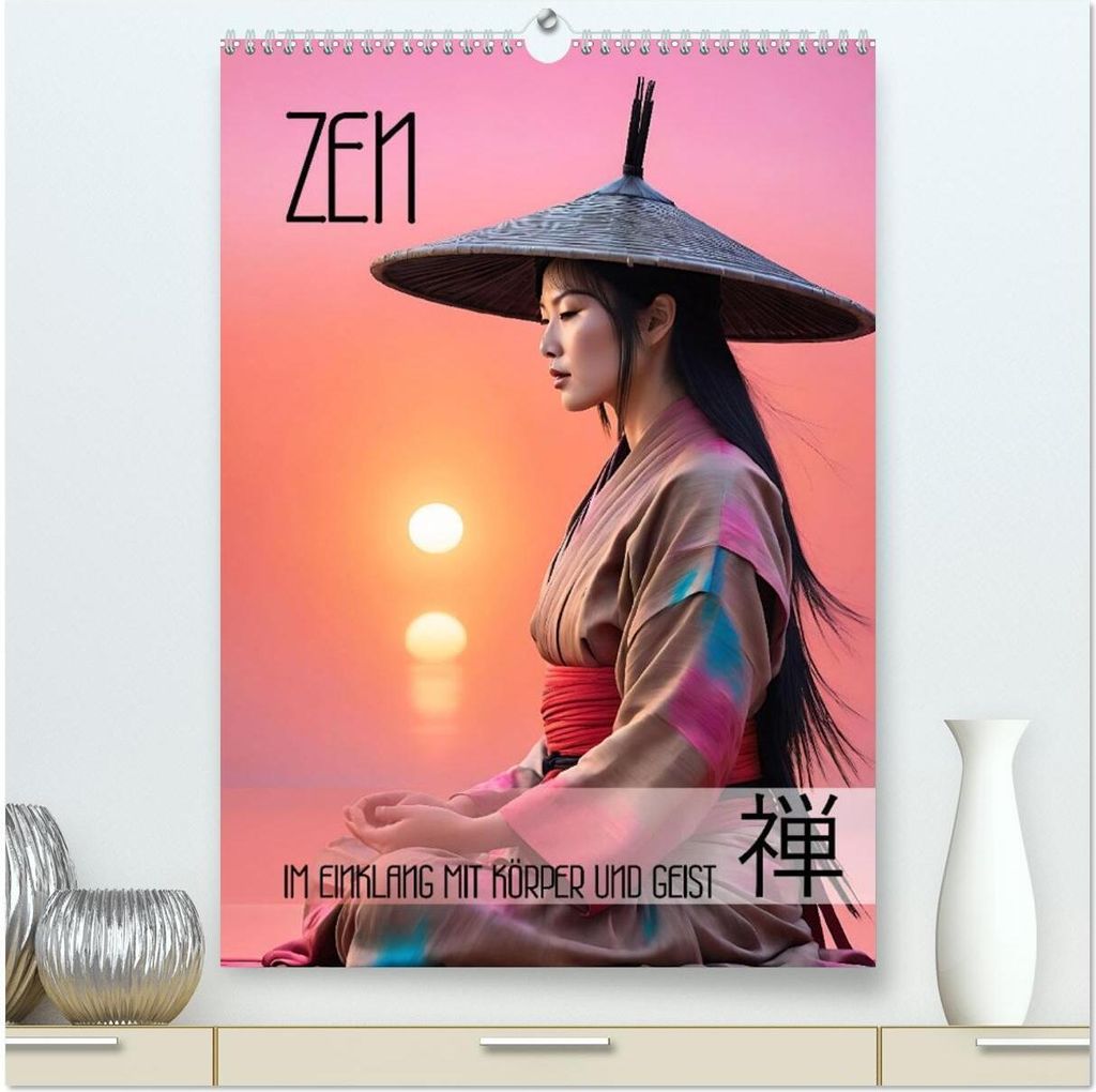 Zen - im Einklang mit Körper und Geist (hochwertiger Premium Wandkalender 2026 DIN A2 hoch), Kunstdruck in Hochglanz