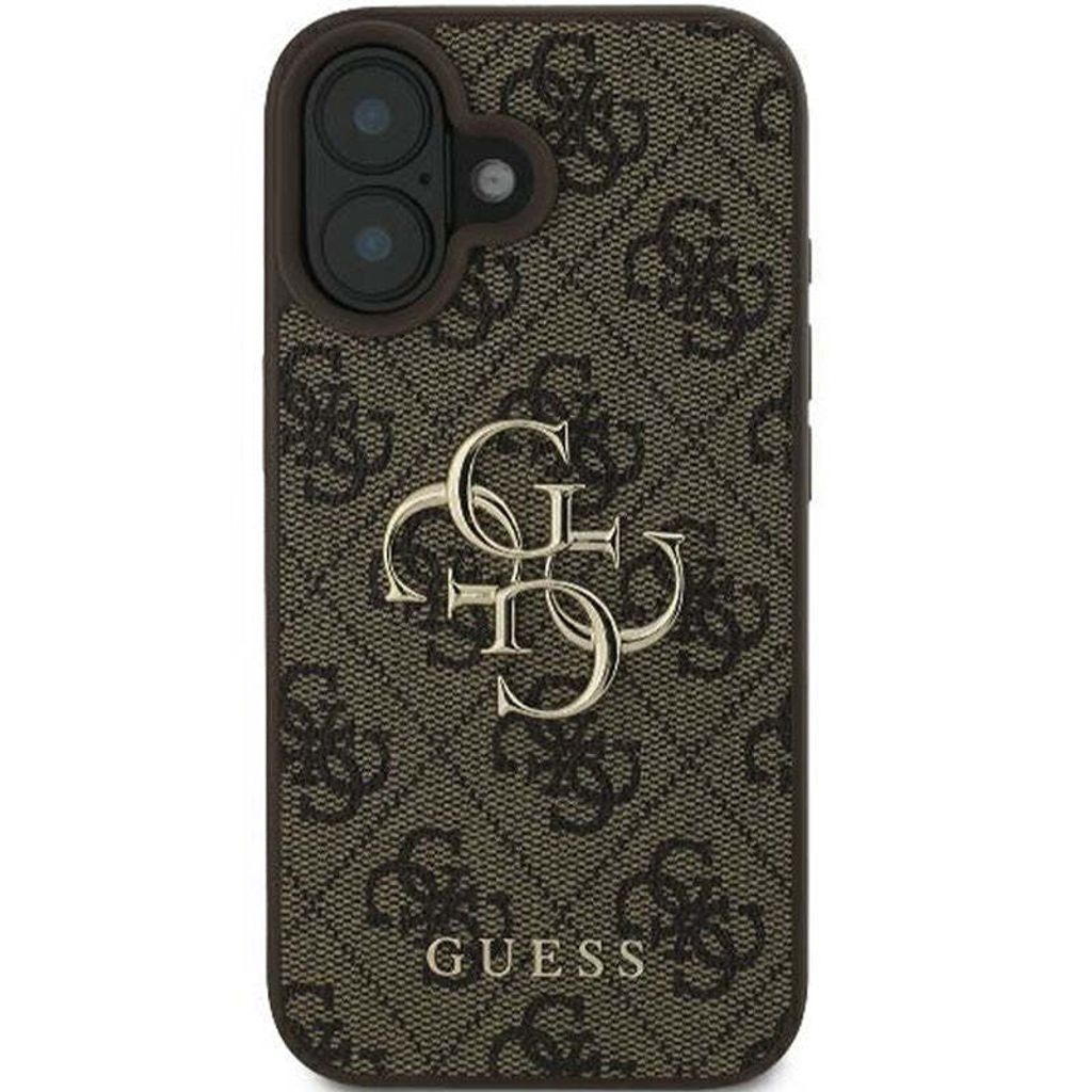 Guess Cover iPhone 16 Pro Max MagSafe Professionale Nero Logo 4G