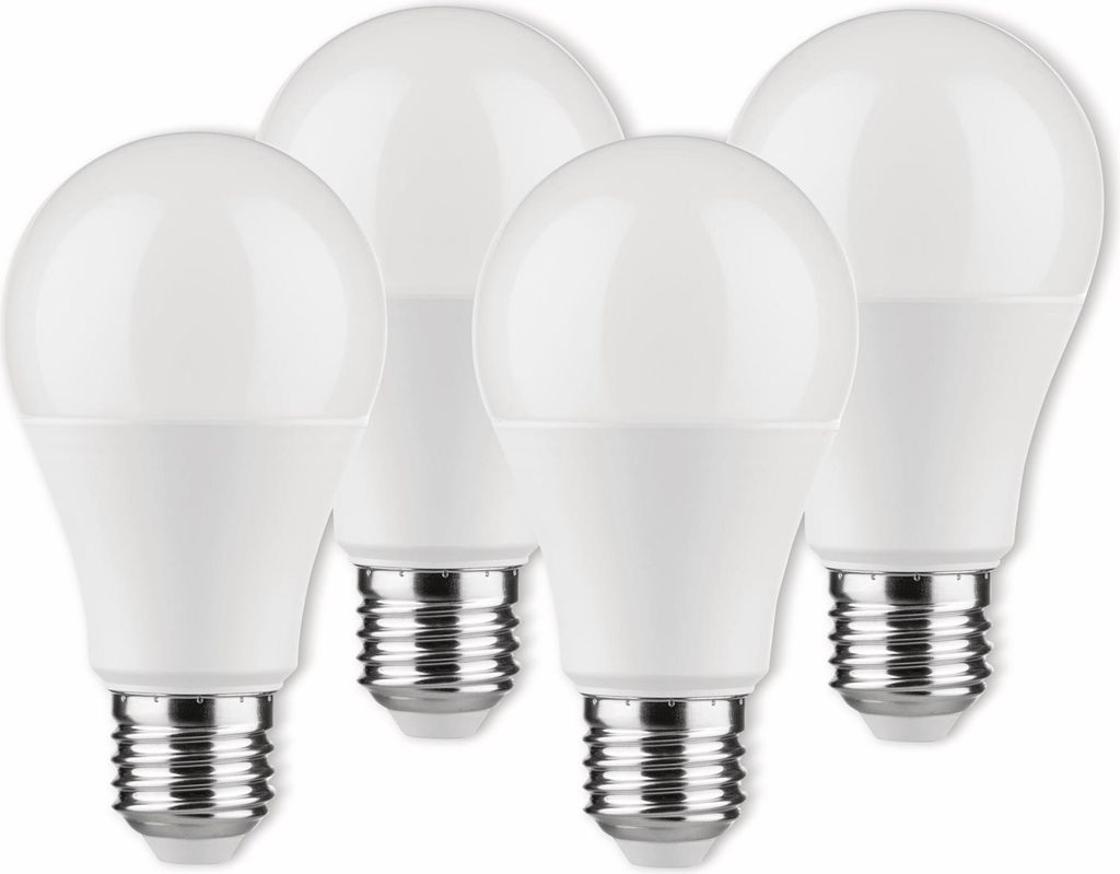 MÜLLER-LICHT LED-Lampe Birnenform, 400255, E27, EEK: F, 8.5W, 806 lm, 2700 K, matt, 4 Stück