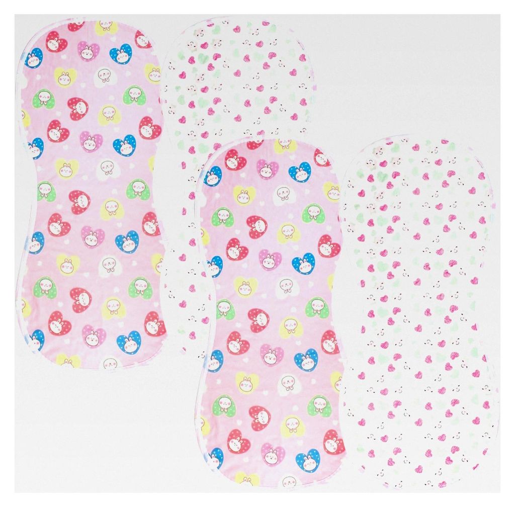 4er Set Wickelunterlage in Erdnussform für Babys, waschbar, weich, leicht, wasserdicht und rutschfest, wiederverwendbar für Wickeltisch, Babywaag...