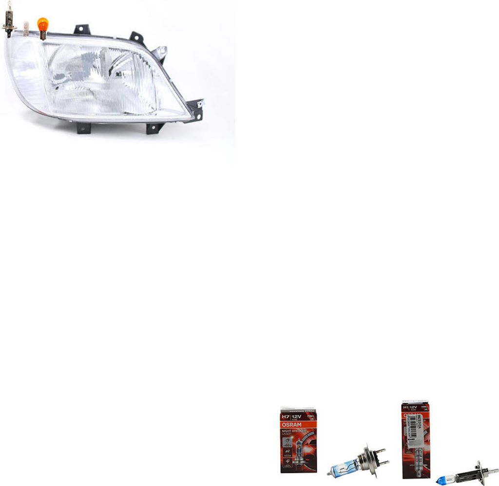 Johns, Scheinwerfer + Osram Night Breaker Laser passend für Mercedes Sprinter 901 904 RE 9018201161 A9018201161