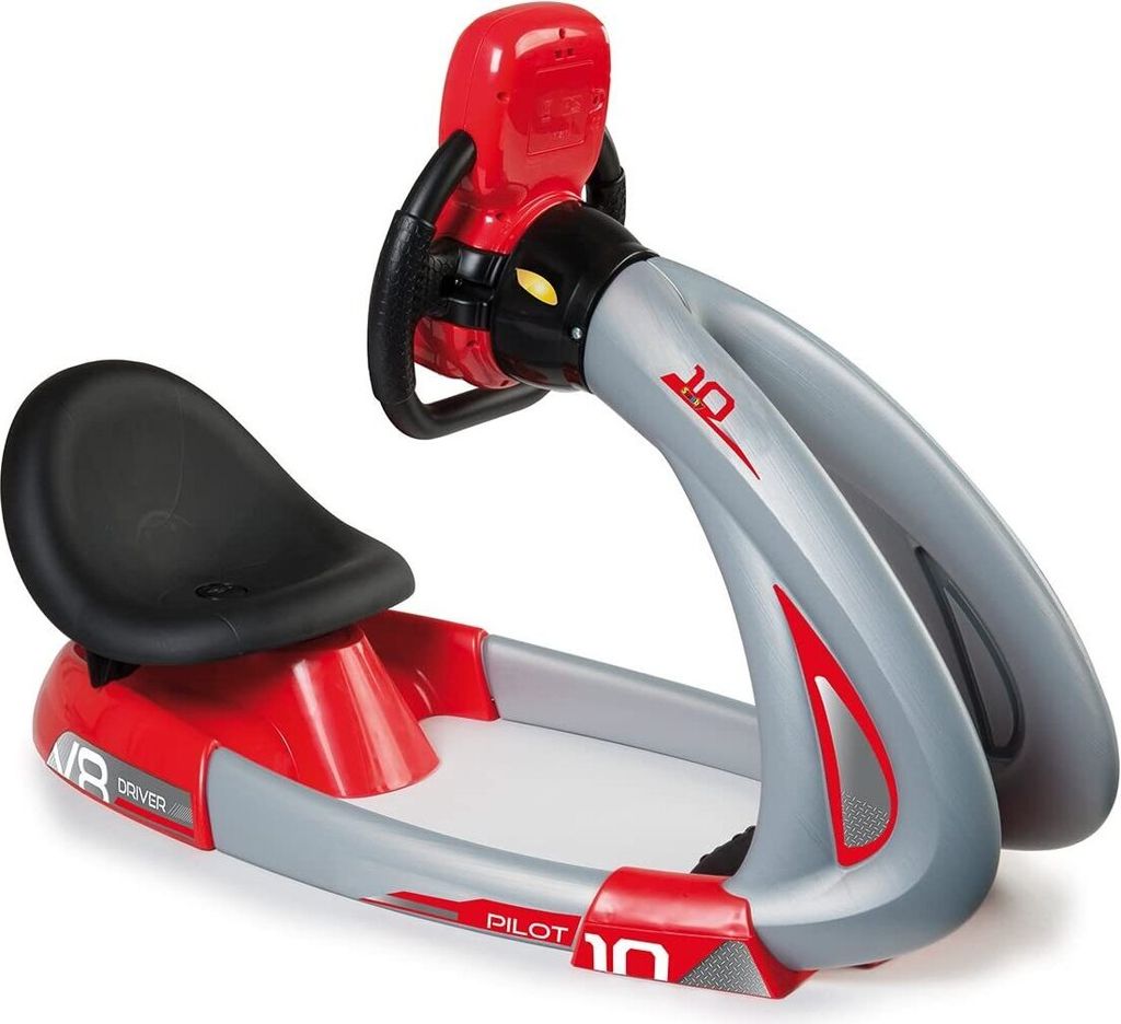 Smoby Fahrsimulator Pilot V8 Rot und Schwarz 370206 Produktbild 9