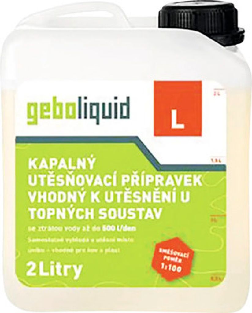 Gebo 75032 Liquid L 2l Dichtmittel Flüssigdichtmittel Heizungsdichtmittel für Heizungsanlagen und Heizung Heizungsleck