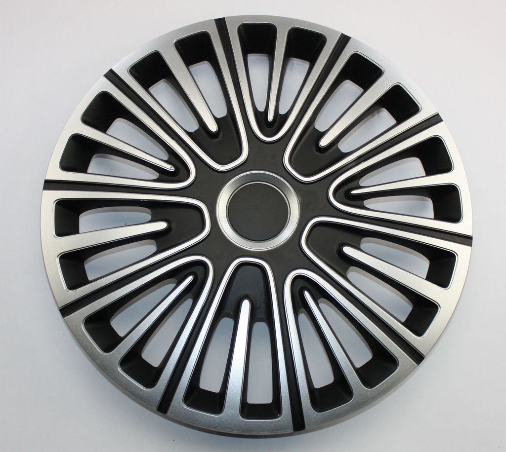 SET Radkappen Radzierblenden 4er Satz 15 MOTION silver-black