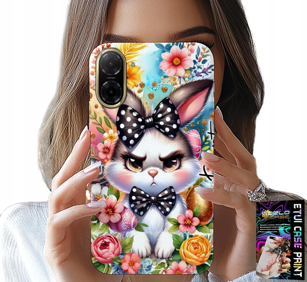 Cover Coniglietto per Redmi A5 + Pellicola Vetro: Kit Regalo Pasqua