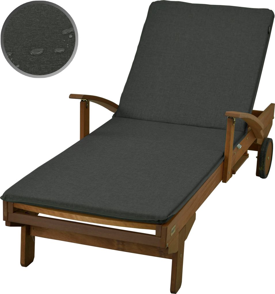 AMPO Gartenliege Liegenauflage Auflage Liege Kissen Sonnenliege Polsterkissen