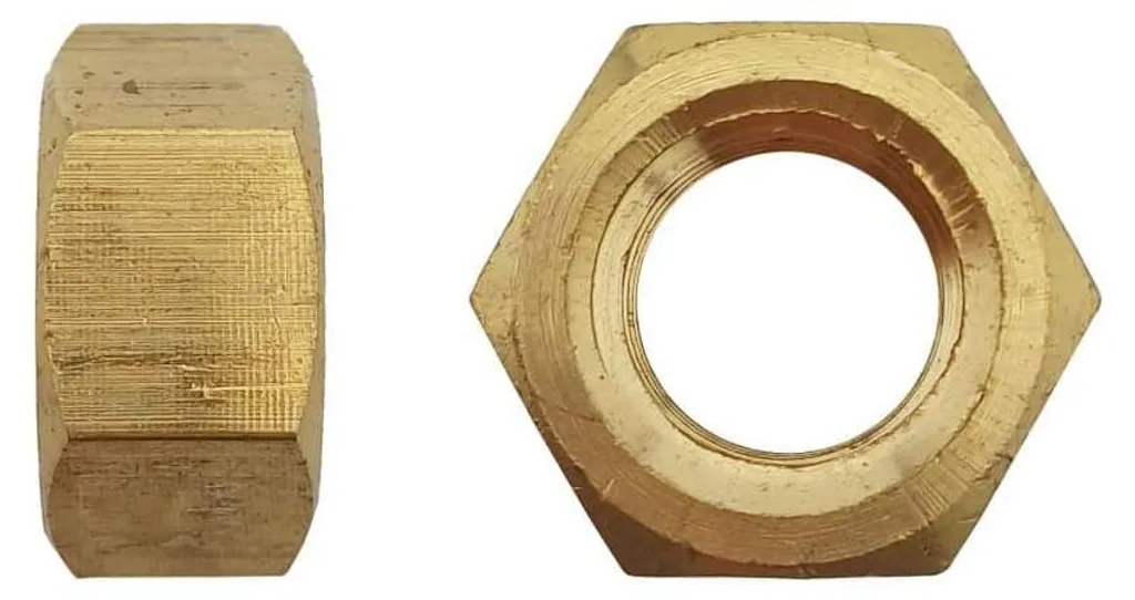 50 Écrous Hexagonaux M16 Laiton pour Électricité et Plomberie - D-Work