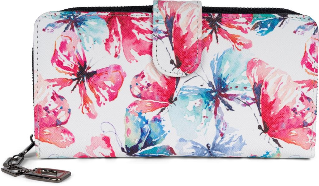 styleBREAKER Damen Geldbörse mit buntem Schmetterling Produktbild 
