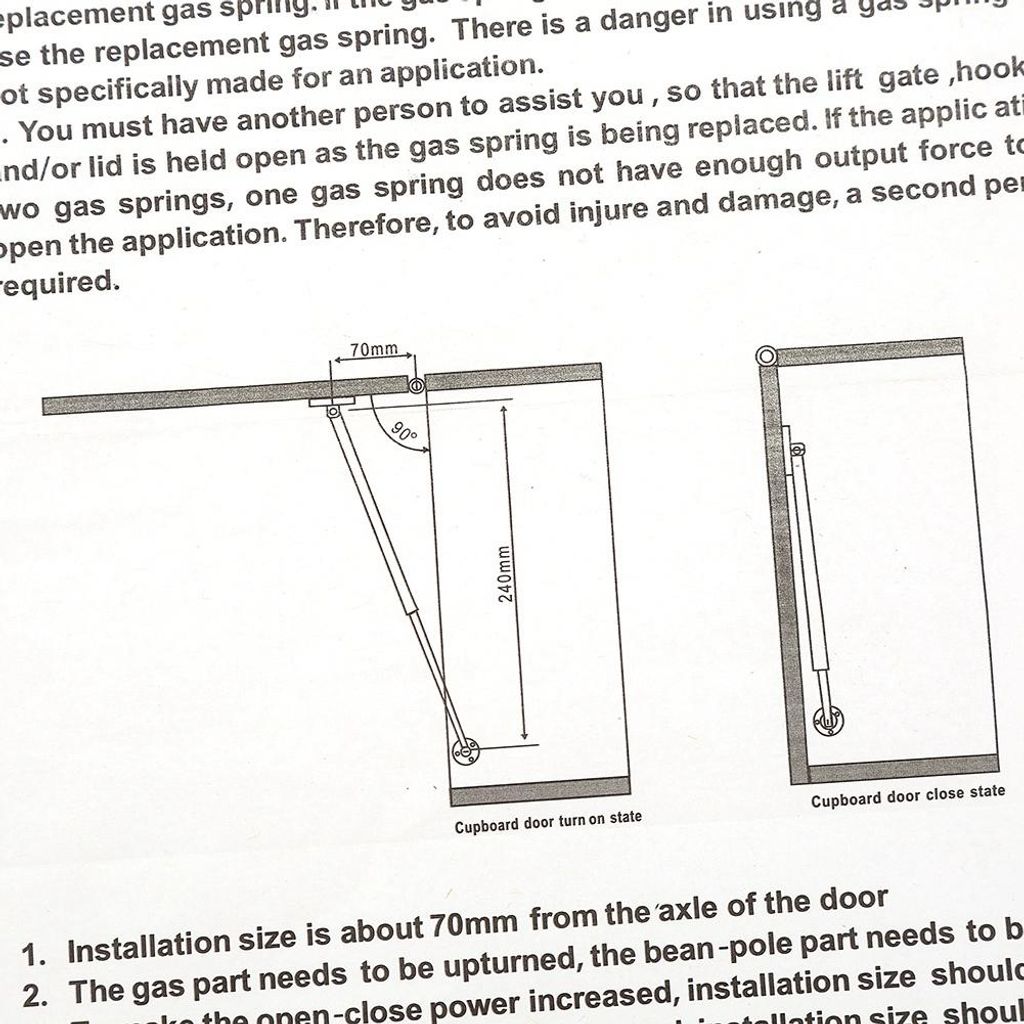 Door Lift Pneumatic Support Hydraulic Gas Spring Stay For Kitchen Cabinet Hinge Holder Black
