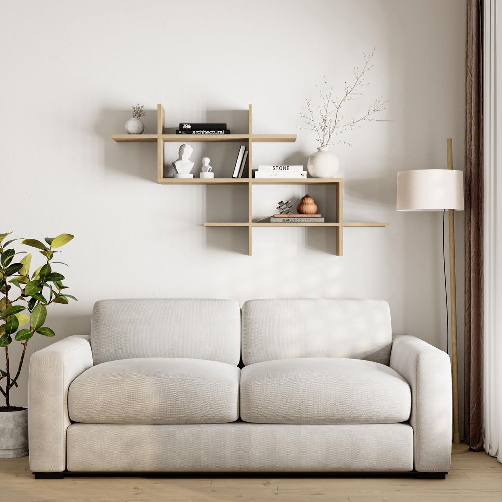 DECORTIE Halic Étagère murale Moderne Étagère à livres Image du produit 