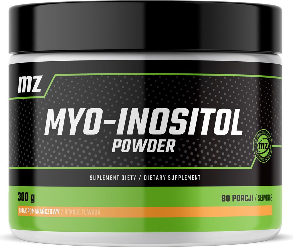 Myo-Inositol Pulver 300g - Myo-Inositol 3750 mg x 80 Portionen - Orange