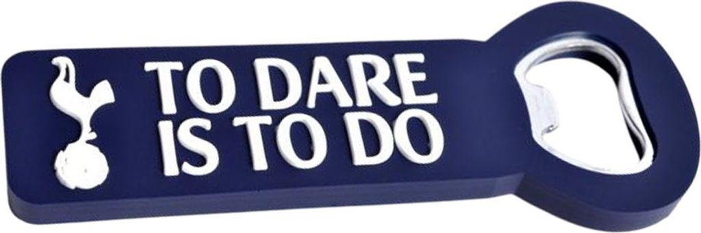 Tottenham Hotspur FC - "To Dare Is To Do" Wappen Flaschenöffner-Kühlschrankmagnet BS6230 (Einheitsgröße) (Blau)