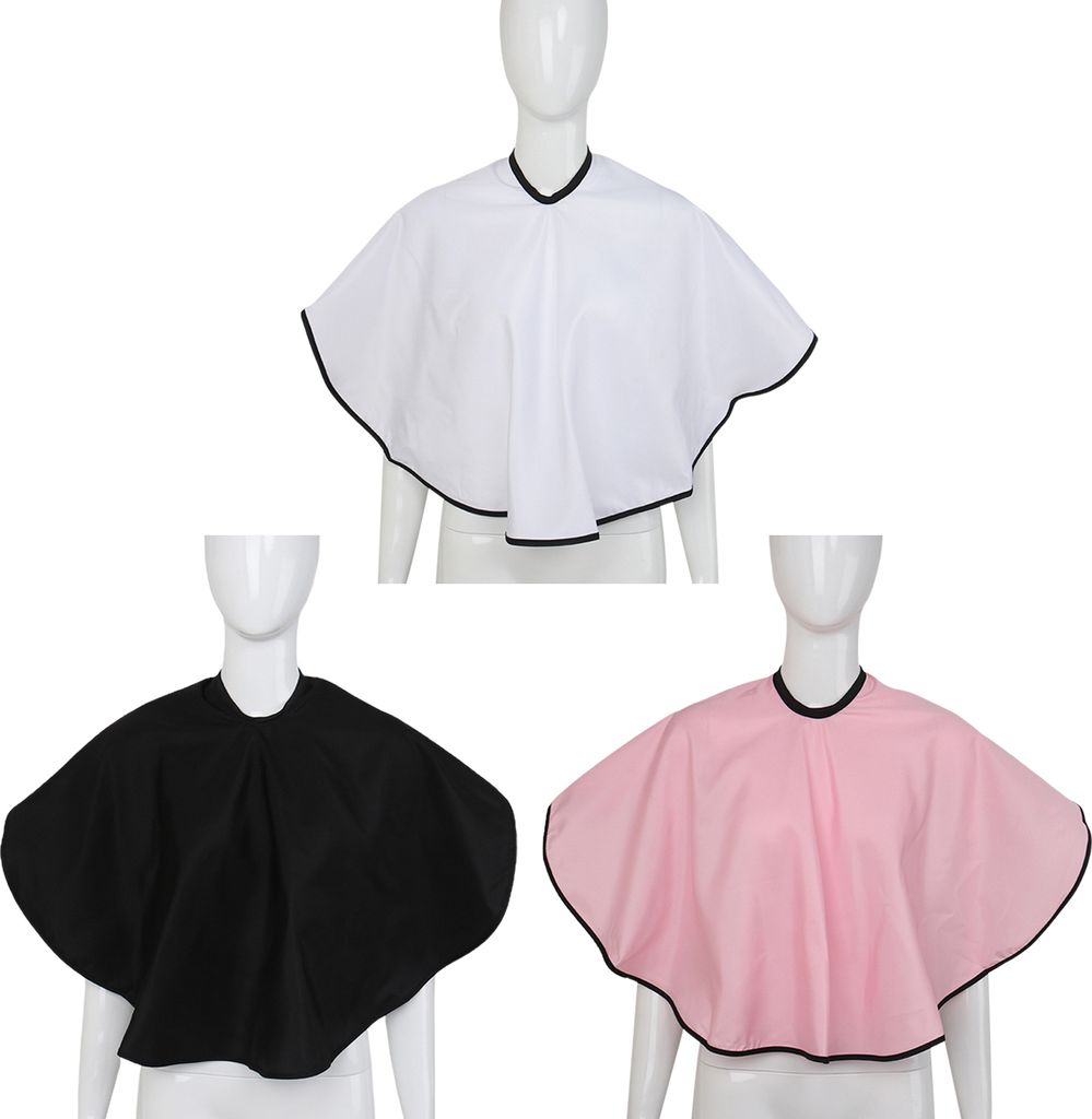 3-teiliger Haarfärbeumhang mit Rundhalsausschnitt, verstellbar, für Ölbehandlung, Dauerwelle, Kundenschal, leicht, wasserdicht, für Schönheits...