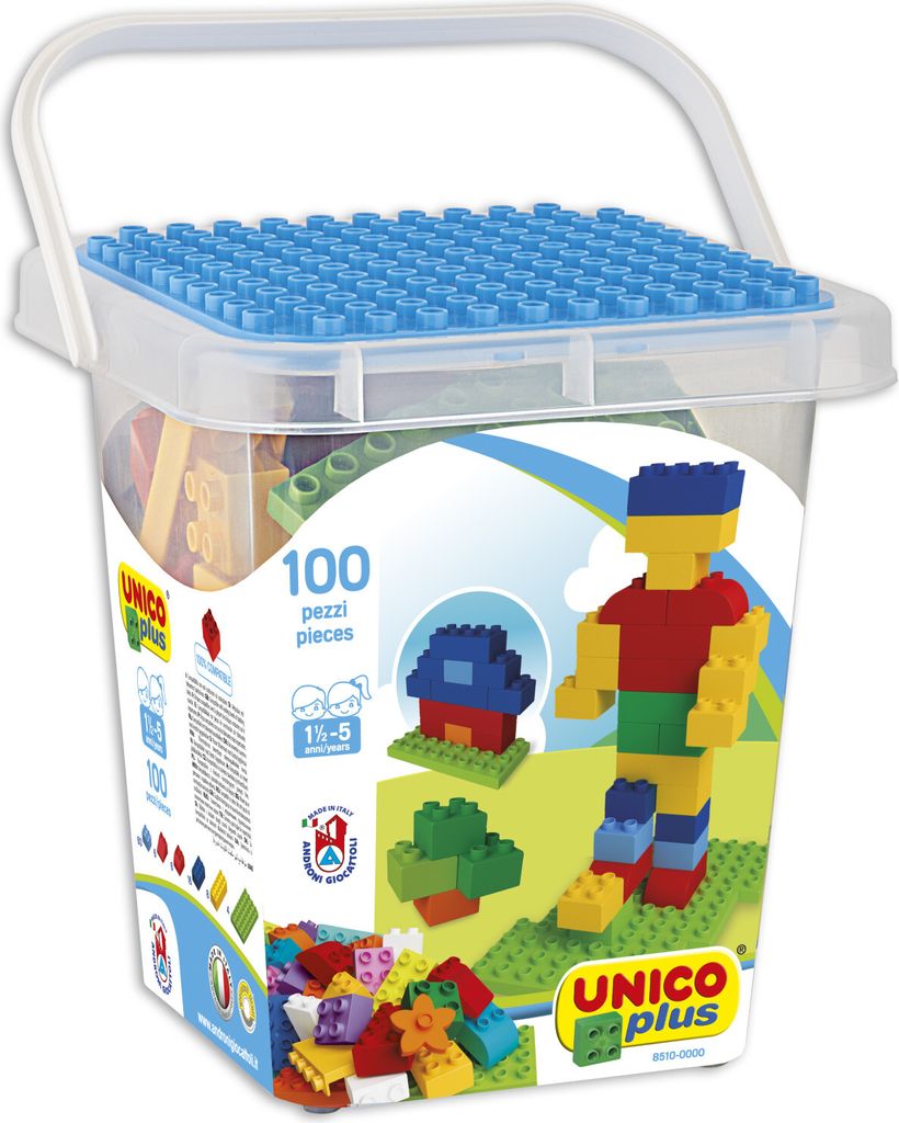 Stavební bloky 100 dílů v kbelíku Obrázek produktu
