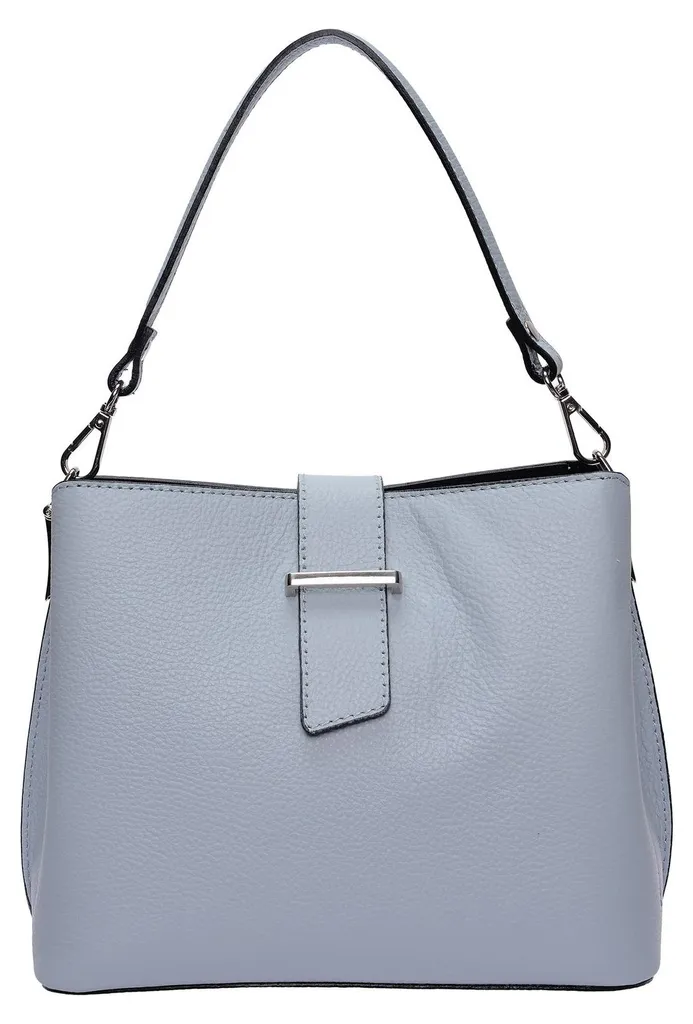 Isabella Rhea Tote Bag SS26 IR 188 Celeste - Sac à Main en Cuir Italien