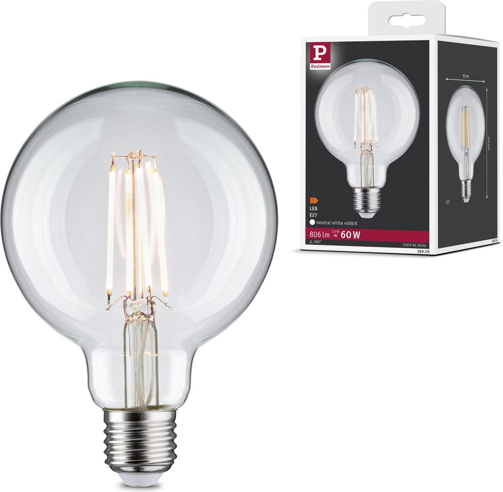 Paulmann Filament 230V LED Globe