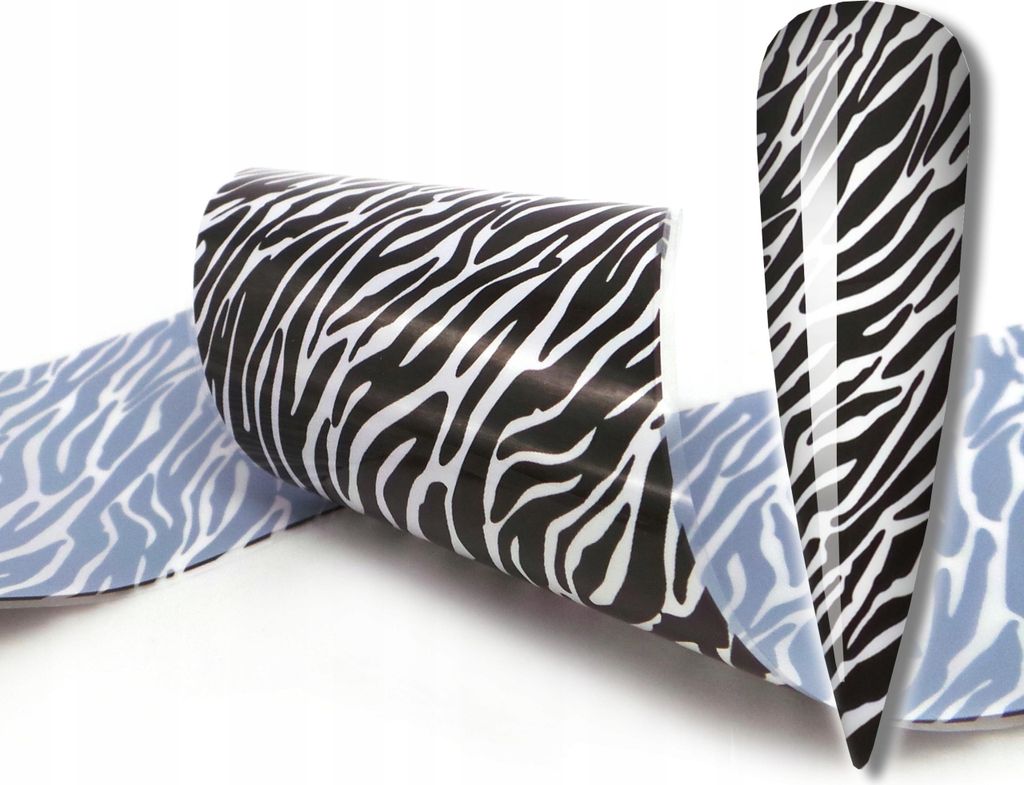 TRANSFERFOLIE Nagelmuster 10x4cm ZEBRA