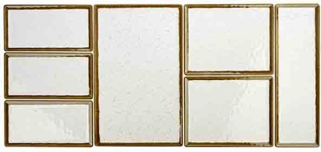 APS 84519 GN 1/1 Tablett STONE ART, 53 x 32,5 cm, Höhe 1,5 cm, Melamin, creme/weiß