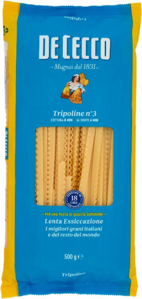 Pâtes Tripoline n°3 De Cecco, 500 g Image du produit 