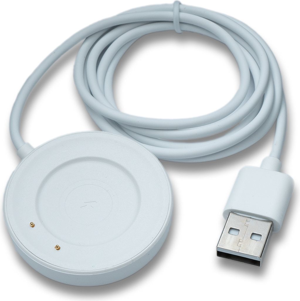 SYSTEM-S USB 2.0 Kabel 100 cm Ladestation für VIVO Watch 3 Smartwatch in Weiß